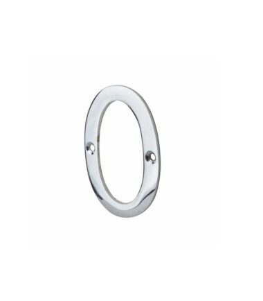 76mm Numeral - 0 - Polished Chrome
