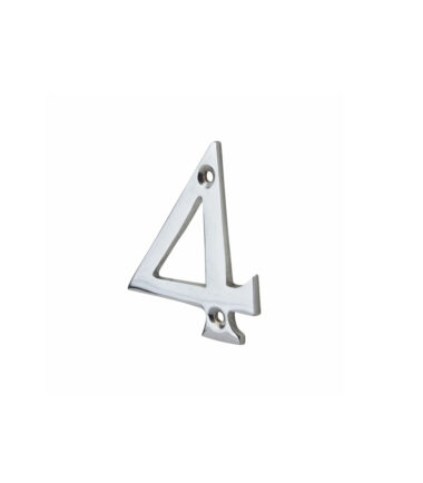 76mm Numeral - 4 - Polished Chrome