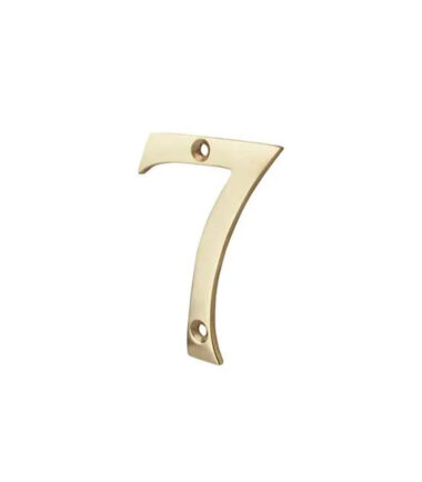 76mm Numeral - 7 - Polished Brass