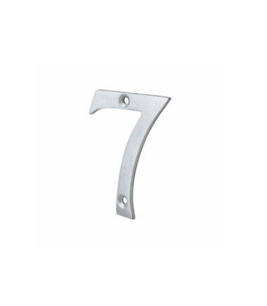76mm Screw Fixed Numeral - 7 - Satin Chrome