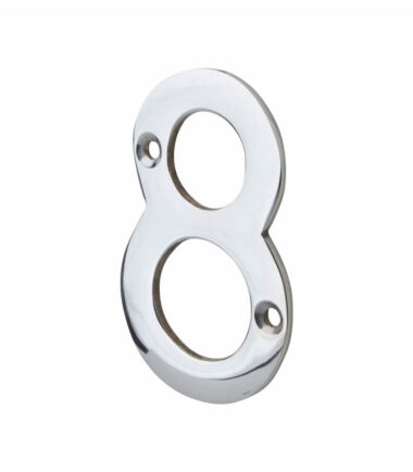 76mm Numeral - 8 - Polished Chrome