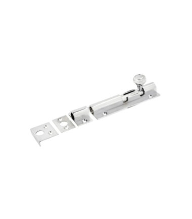 Altro Decorative Straight Barrel Bolt - 100 x 32mm - Polished Chrome