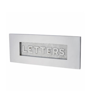 Altro Embossed Letter Plate - 254 x 101mm - Polished Chrome