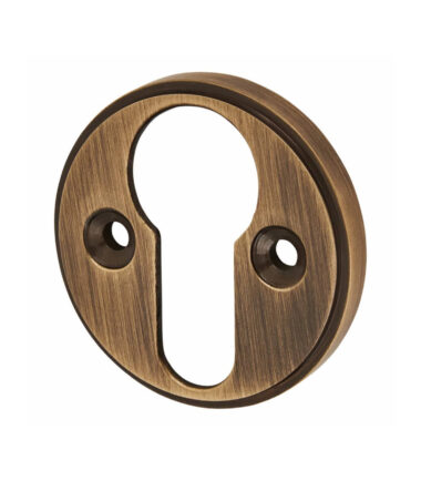 Altro Escutcheon - 40 x 40mm - Euro - Antique Brass