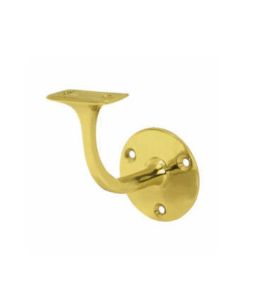 Altro Handrail Bracket - 63mm Projection - Polished Brass (LIGHT)