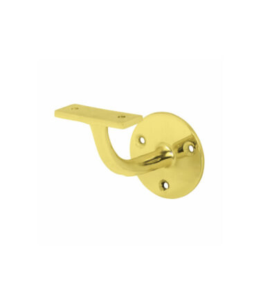 Altro Heavy Duty Handrail Bracket - 63mm Projection - Polished Brass