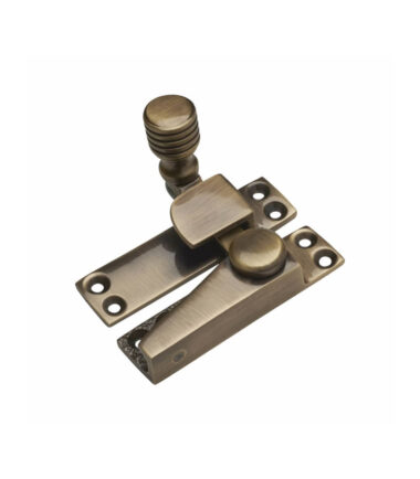 Altro Heavy Straight Arm Quadrant Sash Fastener - 70 x 19mm - Antique Brass