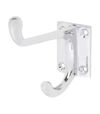 Altro Old School Single Hat & Coat Hook - 70 x 31mm - Polished Chrome