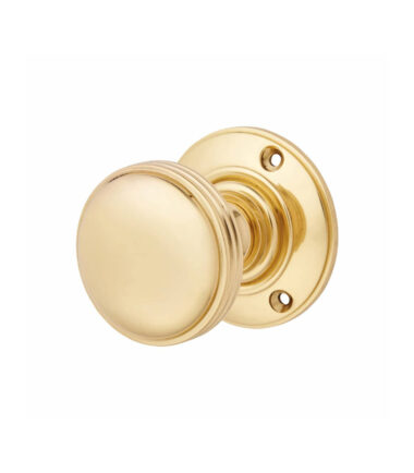 Altro Oxford Mortice Door Knob - 69mm Rose Diameter - Polished Brass