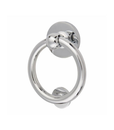 Altro Ring Door Knocker - 100 x 100mm - Polished Chrome
