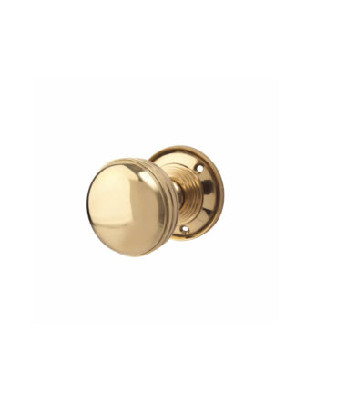 Touchpoint Ringed Mortice Door Knob - Polished Brass