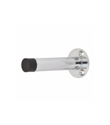 Altro Round Base Projection Door Stop - 80mm - Polished Chrome
