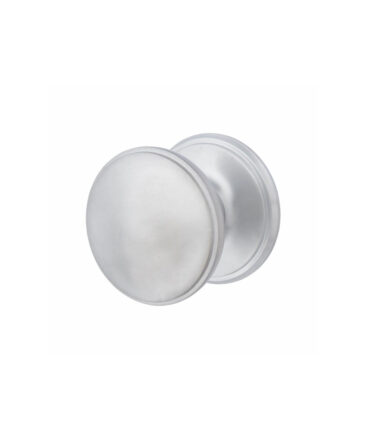 Altro Round Centre Door Knob - 80mm Rose Diameter - Satin Chrome