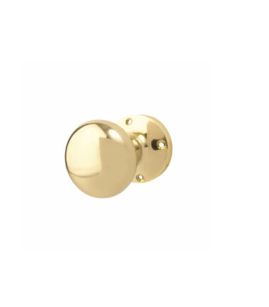 Altro Round Mortice Door Knob -52mm Polished Brass