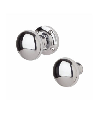 Altro Round Rim Door Knob - Polished Chrome