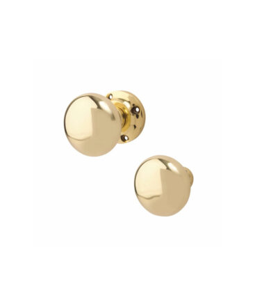 Altro Round Rim Door Knob - Polished Brass