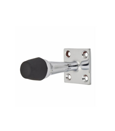 Altro Square Base Projection Door Stop - 67mm - Polished Chrome