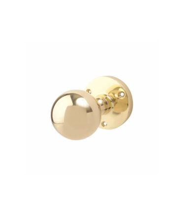 Altro Victorian Ball Mortice Door Knob - Polished Brass