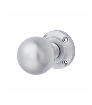 Altro Ball Mortice Door Knob - 61mm Rose Diameter - Satin Chrome