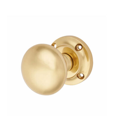 Altro Victorian Mortice Door Knob - 57mm Rose Diameter - Polished Brass