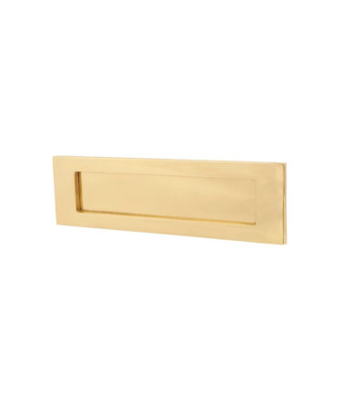 Altro Victorian Plain Edge Letter Plate - 249 x 73mm - Polished Brass