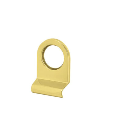Altro Victorian Plain Edge Rim Cylinder Pull - 70 x 47mm - Polished Brass