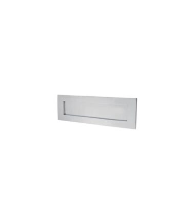 Altro Victorian Plain Letter Plate - 306 x 99mm - Polished Chrome