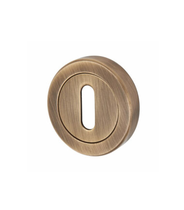 Altro Escutcheon - 48 x 48mm - Keyhole - Antique Brass