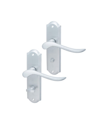 Hampstead Turin Bathroom Door Handle - 170 x 46mm - Satin Chrome