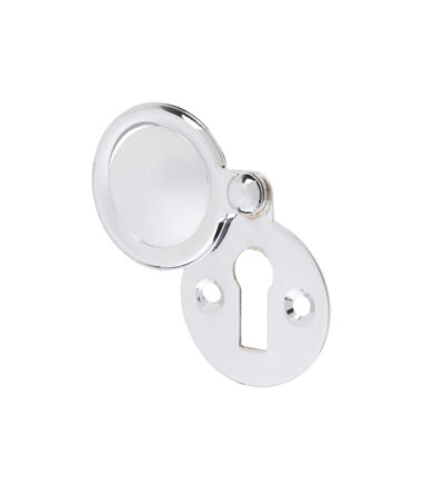 Altro Victorian Covered Escutcheon - 31 x 31mm - Keyhole - Polished Chrome