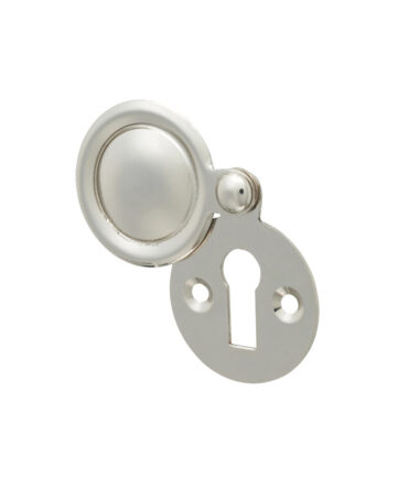 Hampstead Victorian Covered Escutcheon - Keyhole - Polished Nickel