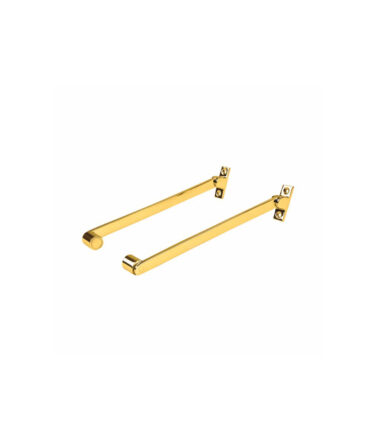 Roller Stay - 150mm Length - Polished Brass