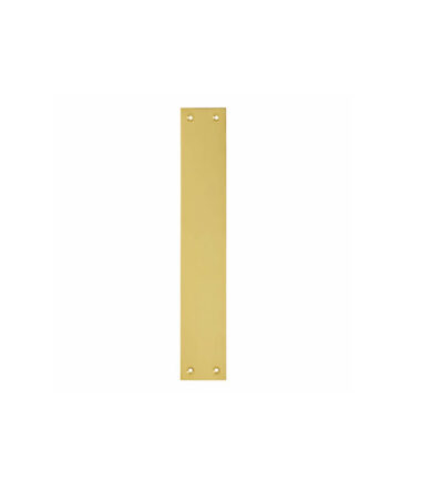 Victorian Plain Finger Plate - 300 x 50 x 1mm - Polished Brass