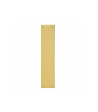 Victorian Plain Finger Plate - 300 x 63 x 1mm - Polished Brass