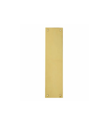 Victorian Plain Finger Plate - 300 x 75 x 1mm - Polished Brass