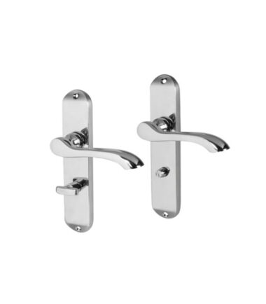 Touchpoint Ancona Door Handle - Bathroom Set - Polished Chrome
