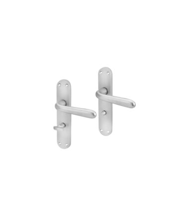 Touchpoint Arezzo Bathroom Door Handle - Satin Chrome