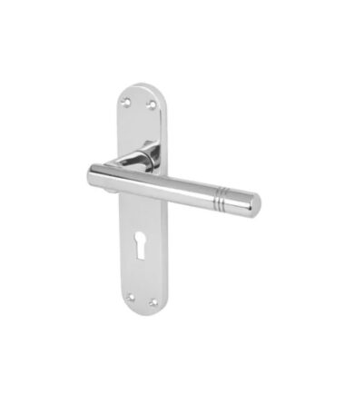 Touchpoint Bologna Door Lock Handle - Polished Chrome