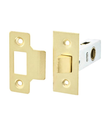 Touchpoint Budget Tubular Latch - 65mm Case - 44mm Backset - Square - Brass Plated