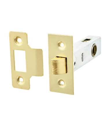 Touchpoint Budget Tubular Latch - 78mm Case - 57mm Backset - Square - Brass Plated