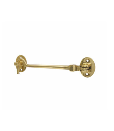 Touchpoint Cabin Hook & Eye - 150mm Length - Polished Brass