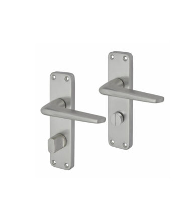 Touchpoint Lynx Bathroom Door Handle - Satin Aluminium