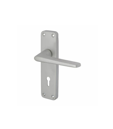 Touchpoint Lynx Door Lock Handle - Keyhole - Satin Aluminium