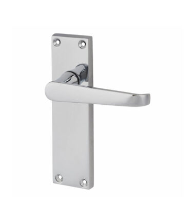 Touchpoint Budget Straight Long Latch Set Door Handle - Polished Chrome