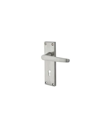 Touchpoint Budget Straight Lock Door Handle - Keyhole - 151 x 42mm - Satin Chrome