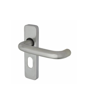 Touchpoint Puma Return to Door Lock Handle - Oval - Aluminium