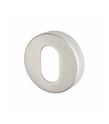 Touchpoint Puma Escutcheon - 53 x 53mm - Oval - Satin Aluminium