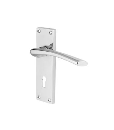 Touchpoint Rimini Door Handle- Lock Set - Polished Chrome