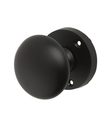 TOUCHPOINT VICTORIAN MORTICE DOOR KNOB-MATT BLACK