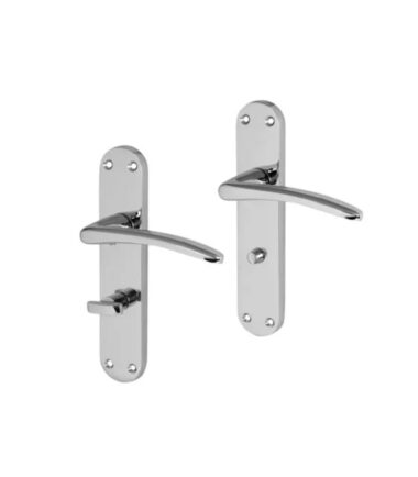 Touchpoint Salerno Bathroom Door Handle - Polished Chrome